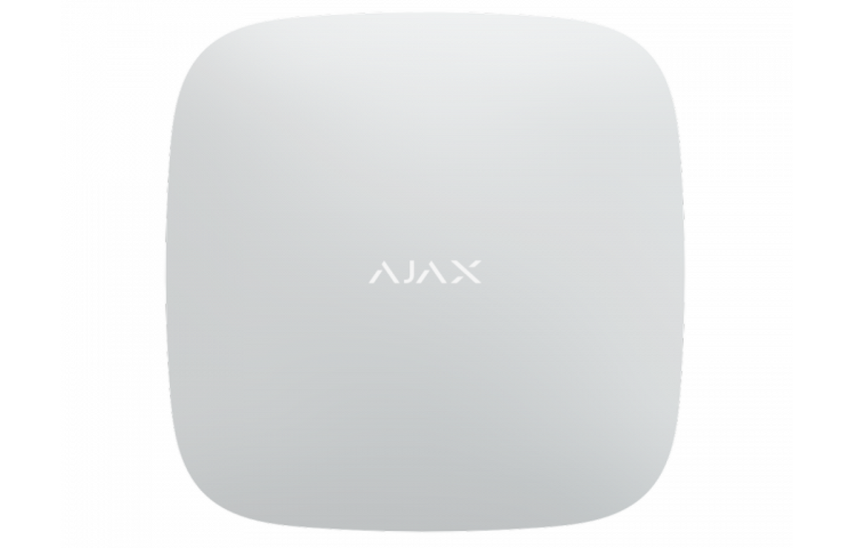 AJAX HUB, WIT, MET GSM EN IP COMMUNICATIE