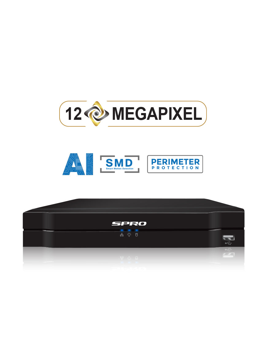 SPRO A5 4-Kanaal DHIPNVR04-A5-0TB  4xPOE