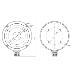 Hikvision Aansluitdoos DS-1280ZJ-M-BLACK