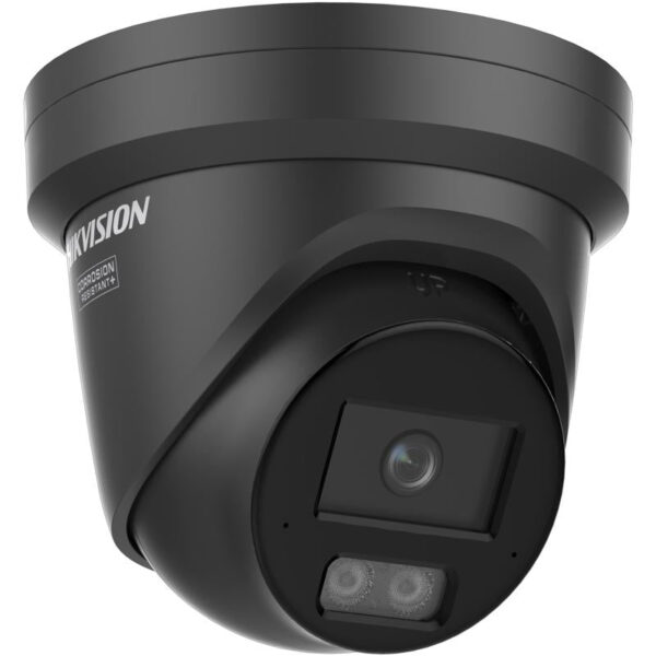 Hikvision DS-2CD2387G3-LI2UY(2.8mm)(BLACK) Pro Series 8MP Smart Hybrid Light with ColorVu Turret IP Camera, 2.8mm Fixed Lens, IP67, Black