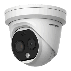 DS-2TD1228-2/QA, Thermisch bi-spectrum dome, 2.1mm, Strobe/Audio